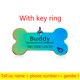 thumbnail image 1 of Collar personalizado, etiqueta de identificación de mascota, nombre de identificación de mascota grabado para gato, cachorro, etiqueta de perro, colgante, llavero, etiqueta de hueso, accesorios para mascotas, triangulación de envíos Tan Jianjun unisex, 1 of 2
