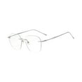 thumbnail image 1 of Gafas sin montura para adultos, gafas sin montura para compras en festivales de cumpleaños Plata, 1 of 10