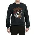 thumbnail image 2 of Wild Bobby, Biker Betty Boop Wild One MC Motorcycle Betty Boop Unisex Crewneck Sweatshirt, Black, 4X-Large, 2 of 5