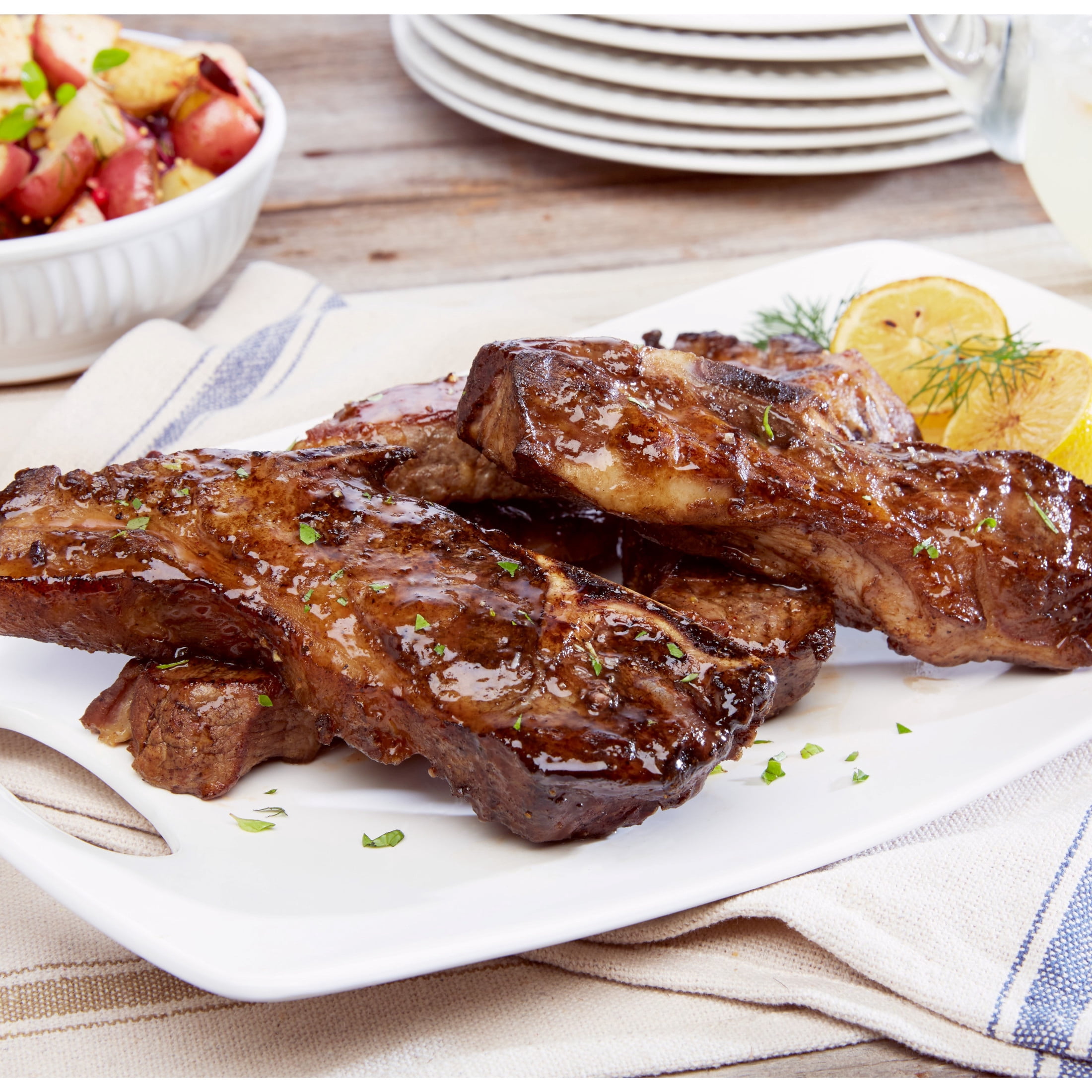Pork Loin Country Style Ribs, Bone-In, 2.3 - 3.8 lb, Tray