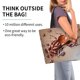 thumbnail image 2 of Fotbe Coffee Beans Chocolate Splash Bolsa Tote Estética de Lona con Estampado para Mujer - Bolsa Reutilizable de Hombro Casual para Vacaciones, Compras, Trabajo y Gimnasio, 2 of 8