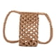 thumbnail image 3 of Bolso Tejido de Bolso de Playa Bolso para Teléfono Tejido a Mano para Mujer Bolso de Mano de Punto Portátil Bolso de Hombro de Par Marrón Fernando Bolsas para teléfono, 3 of 8