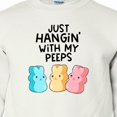 thumbnail image 3 of Inktastic Easter Just Hangin' with My Peeps Youth Sweatshirt, 3 of 4