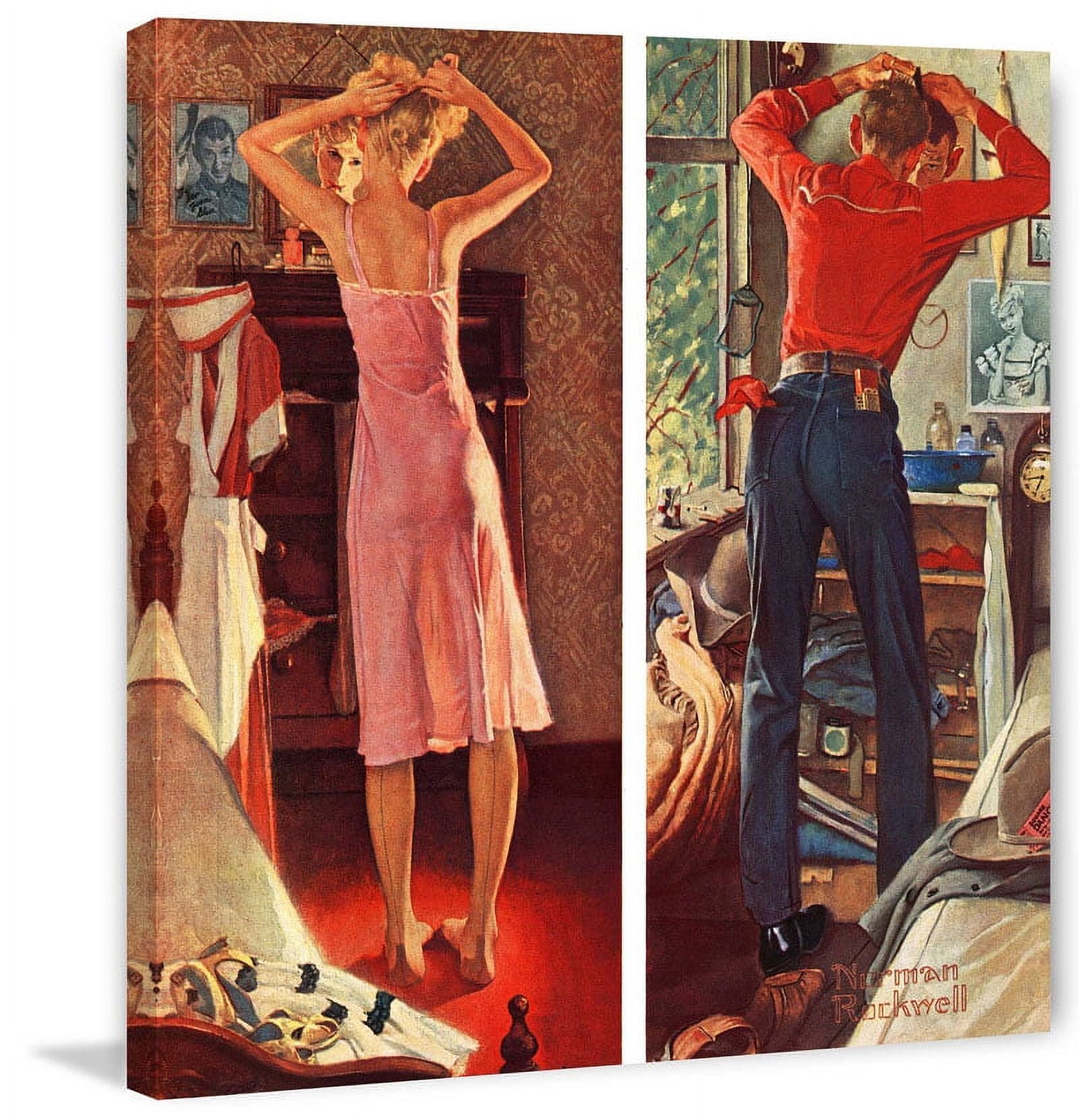 Marmont Hill "Before the Date" by Norman Rockwell Painting Print on Canvas