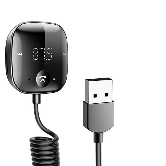 Gadpow Wireless FM Transmitter Bluetooth 5.0 Car Audio Transmitter Bluetooth AUX Audio Receiver MP3 Player Car Kit Handsfree