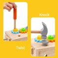 thumbnail image 4 of Juego de simulación, juego de herramientas para niños pequeños, juego de herramientas para niños, regalos de cumpleaños de madera para niños y niñas, 4 of 9