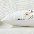 thumbnail image 5 of Home Soft Things Embroidery Canvas Throw Pillow Cover Pillow Case 2 Piece Set - Spring Flower - Gold - 14" x 26" LUMBAR, 5 of 7
