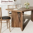 thumbnail image 5 of 70.9'' Dining Table for 6, Farmhouse Rectangular Kichen Table with Sturdy Frame, Wooden Thickened Long Desk and Dinner Desk for Dining Room, Kitchen, Office, Game Room(No include chairs), 5 of 8