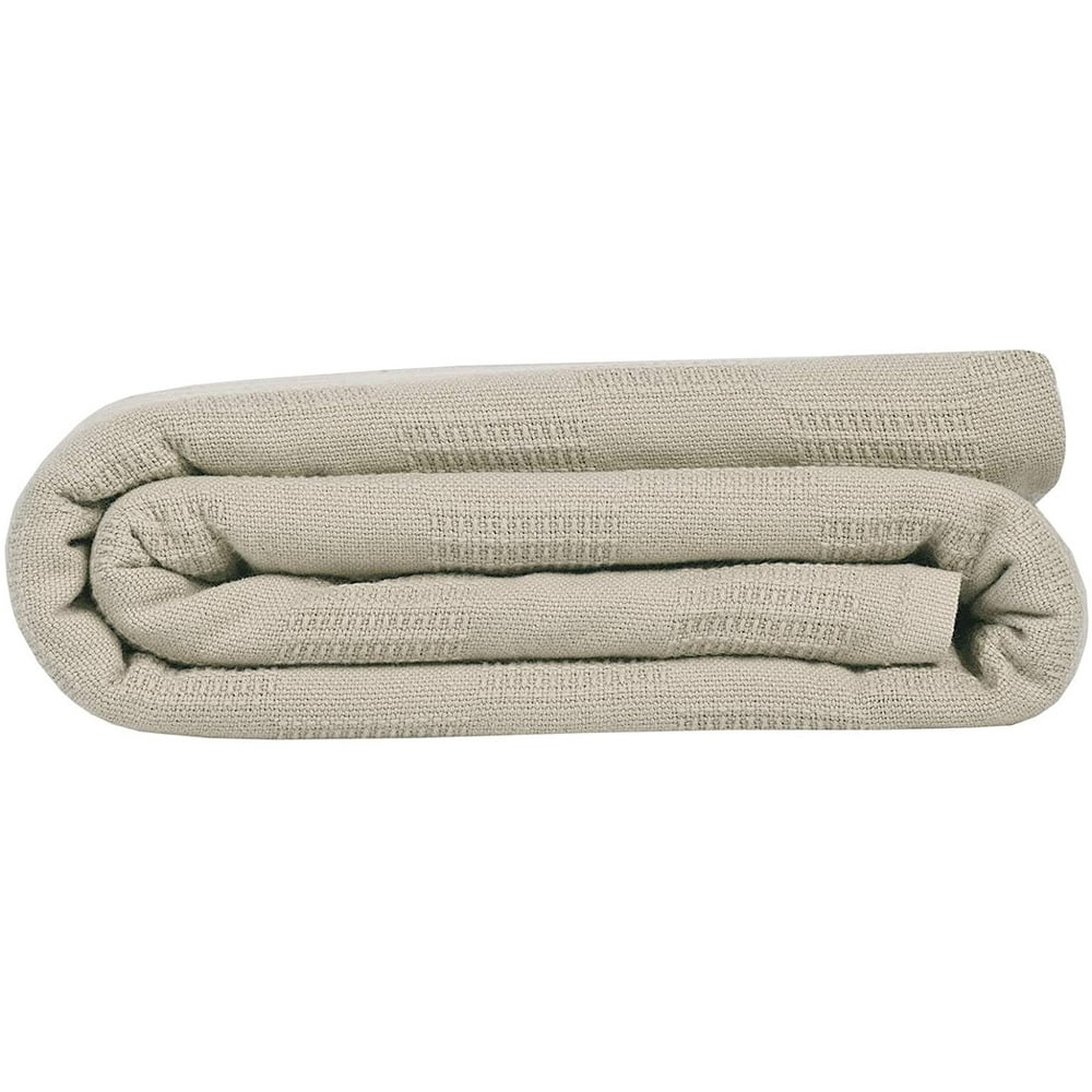 Linteum Textile Premium Twin 66x90 inch., Taupe Thermal Blanket, 1Piece SnagFree 100 Cotton