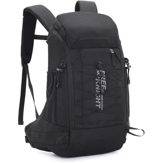 LHSHID Mens Backpack Waterproof Assault Pack with Rain Cover 40L Hiking Daypack Lightweight Molle Bag Large Camping Rucksack