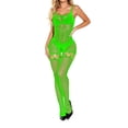 thumbnail image 5 of Womens Fashion Womens Fishnet Bodystocking Plus Size Crotchless Bodysuit Sexy Tights Soft Nightwear Lingerie, 5 of 6