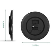 Wall clock Plastic Silent Suitable for decoration 12in Black