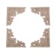 thumbnail image 1 of 4 piezas de apliques de esquina de madera tallada clásica sin pintar para muebles Los 6x6cm, 1 of 9