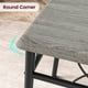 thumbnail image 4 of Mesa de comedor con 2 sillas de madera y metal, conjunto rústico para cocina, 4 of 8