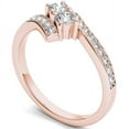 thumbnail image 2 of 3/4 Carat T.W. Diamond 14kt Rose Gold Two-Stone Bypass Band, 2 of 5