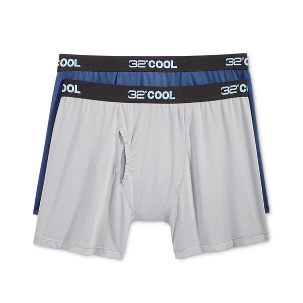 Calzoncillos tipo bóxer resistentes a la intemperie para hombre, paquete de 2, azul, mediano Weatherproof boxeadores