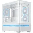 thumbnail image 1 of Gabinete asus prime ap202 argb m-atx white cristal templado 90dc00p3-b18000, 1 of 9