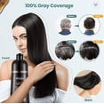 thumbnail image 4 of Mokeru Coconut Natural Hair Dye Shampoo, Semi-Permanent Hair Color Shampoo for Women and Men-500ml Grape Red, 4 of 5