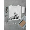 thumbnail image 3 of Sketch Of Walrus T-Shirt Men -Image by Shutterstock, Male Large, 3 of 4