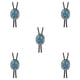 thumbnail image 3 of Qarigey Bolo Tie para hombre Corbatas hechas a mano Colgante Collar Corbatas Decoraciones para el día de San Valentín Adornos Regalo de turquesa oscuro 5piezas, 3 of 6