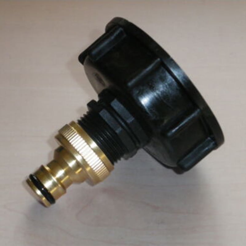 IBC Tote Water Tank Adapter Garden Hose Adaptor Quick Connector Little