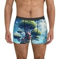 thumbnail image 1 of Balery Fantasy Treehouse Planet Scene Calzoncillos bóxer para hombre, ropa interior de algodón suave y transpirable con cinturilla de nailon-X-Large, 1 of 5