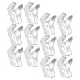 thumbnail image 1 of unbranded 12Ud Clips De Soporte Para Estantes De Metal Plata Para Gabinetes Fácil Instalación Y Uso Seguro, 1 of 8