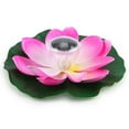 thumbnail image 2 of Deago Solar Powered LED Waterproof Floating Lotus Flower Light Color-Changing Floating Pool Lights for Pond Garden Outdoor Decor, Pink, 2 of 10