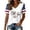u7v#11White44, variant on Women'S T-Shirts Stripes & Stars Pattern USA 1776-2026 Letter Print V Neck Short Sleeve For 4Th Of July Everyday Wear Vintage Tees,Black,L