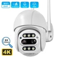 thumbnail image 1 of ANBIUX-cámara CCTV de detección humana para exteriores, videocámara IP de 8MP, 4K, PTZ, Zoom 8x, doble lente, 4MP, Wifi, aplicación ICSEE, 1 of 3