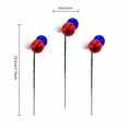 thumbnail image 3 of Patriotic Ball Hobby Set, Independence Day Decorations, 4Th of July Yard Decorations, Fourth of July Table Decor, 3-Pack 8 Inch Red White Blue Tri-Color Ball Sprays for Vase, 3 of 6