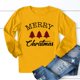 thumbnail image 1 of Pntutb Ladies Christmas Tree Letter Print Camiseta de manga larga con cuello redondo Pntutb Pntutb-3819, 1 of 6