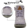 thumbnail image 3 of Mishansha Boys Girls Winter Waterproof Faux Fur Hiker Boots, Sizes 1-13, 3 of 6