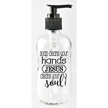 Soap Cleans Your Hands Glass Soap Dispenser 8 (Best Way To Clean Your Glasses)