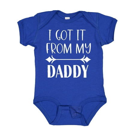 

Inktastic I Got It from My Daddy Gift Baby Boy or Baby Girl Bodysuit