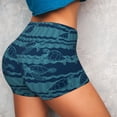 thumbnail image 4 of Haiem Turtles and Waves No Front Seam Biker Shorts for Women Yoga Workout Gym Bike Shorts with Tummy Control Moisture-Wicking-X-Large, 4 of 9