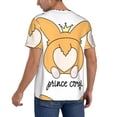 thumbnail image 2 of KLL Prince Corgi Dog for Men's Baseball Shirts,Short Sleeve Casual Shirts Button Down Shirt for Men Beach Summer Wedding Shirt-Small, 2 of 7