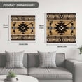 thumbnail image 5 of Brown Southwest Wooden Wall Clock Silent Non Ticking, Boho Aztec Ethnic Abstract Geometric Square Wall Clocks Battery Operated, Decor Clock for Home Office, Living Room, Kitchen, 12 Inch, 5 of 9