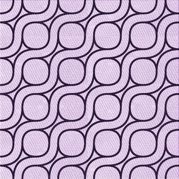 Ahgly Company Indoor Square Patterned Purple Flower Purple Area Rugs, 4' Square