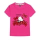 thumbnail image 3 of Ropa infantil de Hello Kitty, camiseta informal de verano a la moda de manga corta con estampado de dibujos animados para niña, camiseta transpirable de algodón puro para niño, nueva, 3 of 5