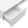 thumbnail image 2 of Pemberly Row Wall Mount Particleboard and Wood Office Desk in White, 2 of 9