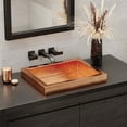thumbnail image 2 of Native Trails Cps46 Tatra 20" Rectangular Copper Drop In Bathroom Sink - Copper, 2 of 7