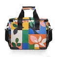 thumbnail image 7 of FORMRS Insulated Cooler Bag 24 Cans Capacity Soft Leakproof Lunch Box with Side Pockets, Abstract Plants, 7 of 7