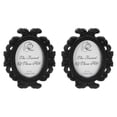 thumbnail image 1 of 2 Pack Cadres Photo en Résine Vintage, 3.7 Pouces x 3.1 Pouces Mini Cadres Photo, Noir, 1 of 7