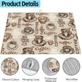 thumbnail image 3 of Large Dish Drying Mat for Kitchen Counter,18"X24" Vintage Coffee Theme Patterns Super Absorbent Reversible Microfiber Dish Drying Mat Dish Drainer Mat Drying Pad for Kitchen Countertop Coffee Bar, 3 of 7