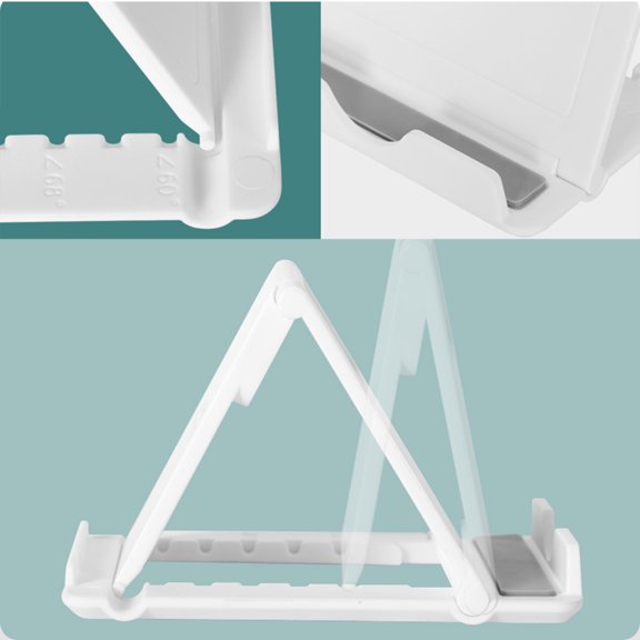 TABLZONE White ABS Mobile Phone Stand for Tablet and Laptop, 1 Piece - Ideal Back to School Accessory