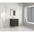 thumbnail image 2 of Alma Barsalona 48" Bathroom Vanity Dawn grey , Golden Brass Hardware, 2 of 13
