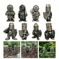 thumbnail image 6 of Garden Decor Sculpture Medieval Figurine Art Ornament Sculpture Gnome Guard Home Garden Decor, 6 of 6