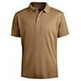 thumbnail image 2 of Ed Garments Men's Big And Tall Dry-Mesh Hi-Performance Polo Shirt, TAN, 3XL, 2 of 2