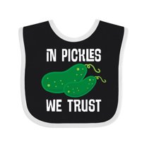 Inktastic Funny in Pickles We Trust Boys or Girls Baby Bib